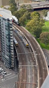 1.4K views · 13 reactions |  STEAM TRAIN RIDES THIS SUNDAY AT FLINDERS STREET STATION  Climb aboard The Vintage Train and experience train travel of yesteryear while passing Melbourne landmarks. 50-minute trips departing Flinders St Station at 9:40am, 10:40am, 11:40am, 1:40pm, 2:40pm and 3:40pm. | Steamrail Victoria | Facebook