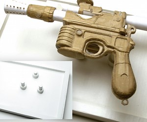 Han Solo Cardboard Blaster With Magnetic Display Board