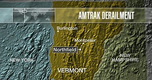 Assessing Amtrak train derailment in Vermont