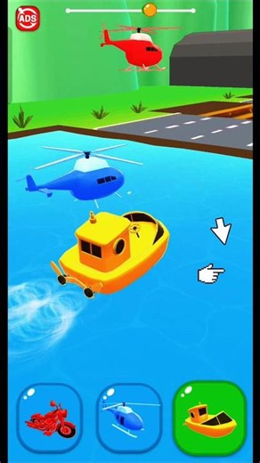 Shape shifting 🚢 Lv-1956 Funny Race Gameplay new hyper casual games #shapeshifting #gameplay #shorts