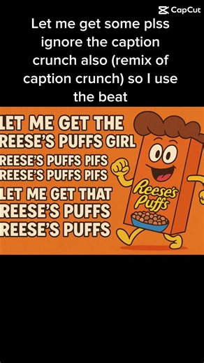 Recess puff song (using caption crunch beat)