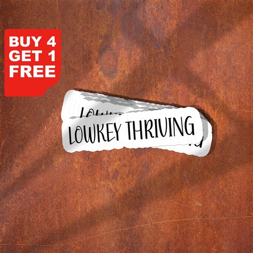Lowkey Thriving Stickers, Happy Sticker Grind Entrepreneur Laptop Stickers, Motivational Workout Stickers, Water Bottle Sticker, Gym Sticker - Etsy