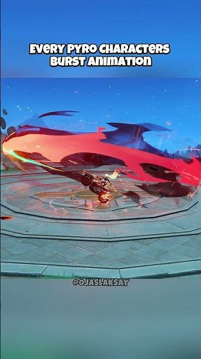 Genshin pyro characters burst animation #genshinimpact #genshin