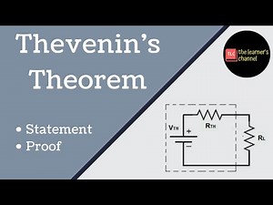 Thevenin's Theorem || Statement & Proof || In Hindi