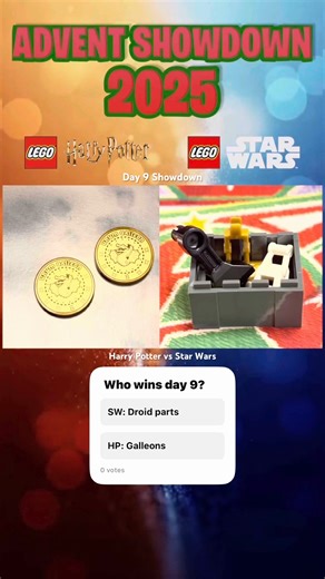 Day 9 LEGO Advent Showdown: Droid Parts Box vs Wizarding World Galleons!