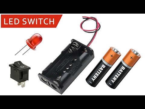 How to control LED with Switch - LED Switch connection simple tutorial