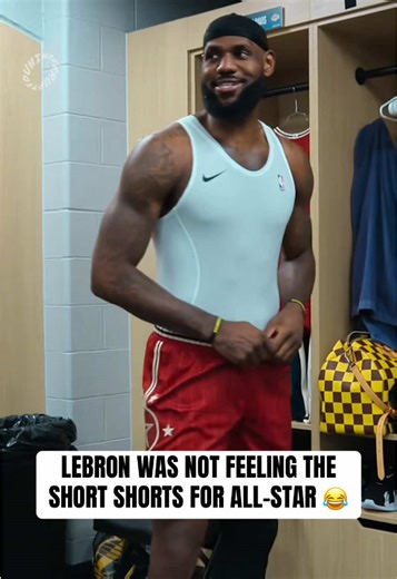 When LeBron passed on the short shorts for the All-Star game 🤣 (via @uninterrupted) #nba #basketball #nbaallstar #lebron #lebronjames
