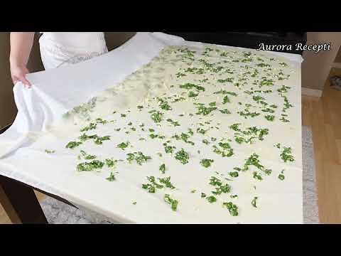 Brzo i lako – Kako razviti domaće kore za pitu sa spanaćem | Homemade Phyllo Dough for Spinach Pie!
