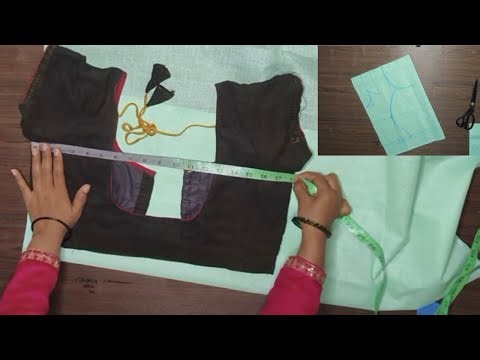 Madhubala Blouse Cutting Full Detail Front & Back Cutting StepbyStep😱 (TailorTrick) @SHRIDEVIMURTY