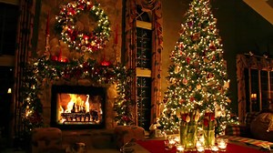 Christmas Tree and Fireplace