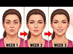 Sagging Face + Eye Bags + Neck Wrinkles | 10 Min Anti Aging Face Yoga — Day 1