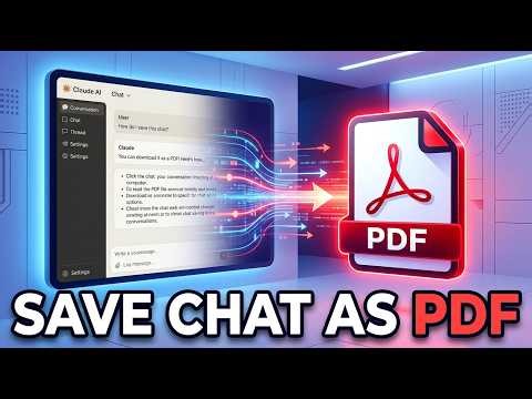 How to Save Chat as PDF on Claude AI (Step-by-Step Guide)