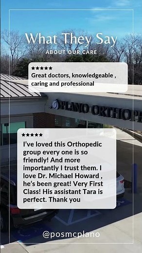 Plano Orthopedic & Sports Medicine is There For You