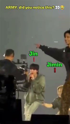 Jin & Jimin cute moments on the stage 😂 #bts #kpop