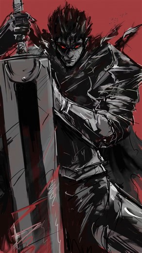 Berserk - #merldart #chaosart #autentic #animeart #mangaart #speeddrawing #chineseinkpainting #art