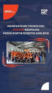 Pos IND memulai integrasi digital dan automasi melalui perilisan mesin sortir robotik dan teknologi RFID (Radio Frequency Identification) di Surabaya pada hari Kamis, 16 November 2023. Mesin sortir robotik ini menandai langkah Pos IND untuk memulai proses transformasi proses automasi kerja dalam bidang logistik. Perilisan mesin ini diharapkan menjadi awal kemajuan Pos IND memimpin logistik di Indonesia. #PosIND #KantorPos #PosPay #PosAja #KirimPaketPos #BUMN #BUMNUntukIndonesia #BUMNBangkitIndon