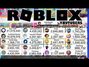 TOP ROBLOX YOUTUBERS SUB COUNTS! LIVE
