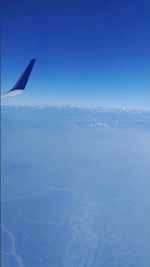 Himalayan Magic from the Clouds | Airplane Journey over Jammu #subscribenow