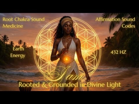 ROOT CHAKRA - I AM ROOTED & GROUNDED IN DIVINE LOVE | 50 MINUTES OF ROOT CHAKRA SOUND MEDICINE 432HZ