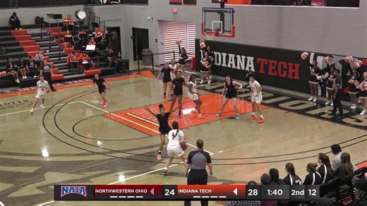 Warriors with a 14-2 run to end the 2nd qtr, Tech up 32-24 at the half vs UNOH!!! | Indiana Tech Warriors