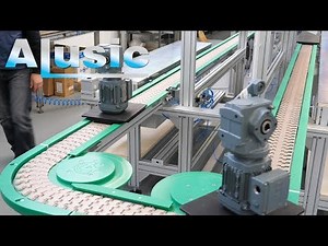 Assembly line with chain conveyor