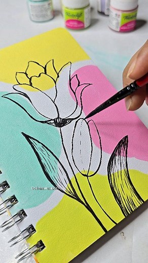 275K views · 4.2K reactions | Pastel Acrylic colors from Cadmium - Art Supplies Shop 珞 #easytutorial #acrylicpainting #reelsfb | Shamima's "Artworks" | Facebook