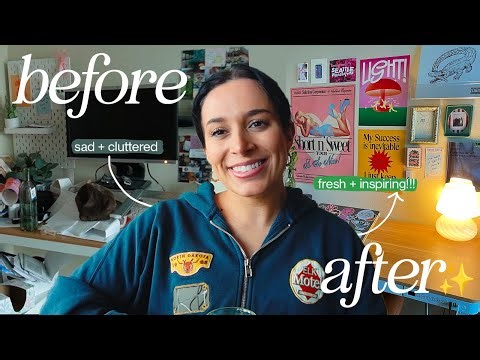 cozy desk makeover | colorful + inspiring desk setup (on a budget) | pinterest inspired writing desk