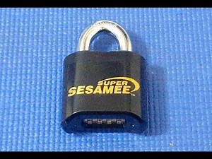 (Picking 130) a super beefy Super Sesamee K636 combo lock