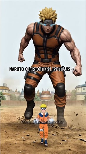 AI Fusion Master on Instagram: "NARUTO CHARACTERS AS TITANS 💀 Get the NEW prompts behind videos like this — Link in bio 🧙‍♂️ #countries#aiart"