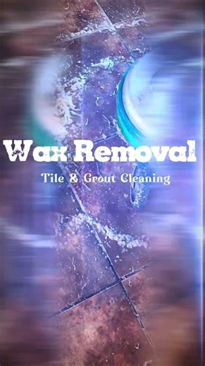 Wax removal from ceramic tile flooring. #waxspecialist