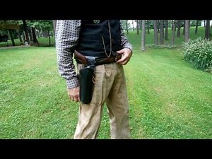 Quick Draw 1860 Colt 44 Ball and Cap with Twirl Holster