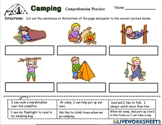 camping online exercise for