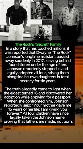 The Rock’s Secret FamilyIn a story that has tou