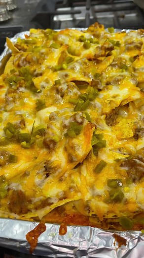 280K views · 6K reactions | Oven baked nachos #nachos #nacho #cheese #nachocheese #nachoslover #recipes #recipevideo #snack #snackideas #snacking #snackattack #snacktime #snacks #cheesy #easyrecipe #easyrecipeschallenge | Girl Gone Grilling | Facebook