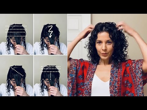 5 Ways to Part Curly Hair + Middle Part Styling | THE CURL STORY
