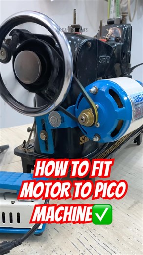 Part 2 Of Electric Motor Fitting To Sewing machine✅#sewingmachine #motorfitting #ytshorts #sewing