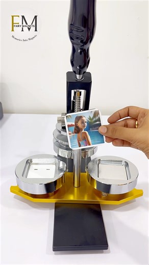 Turn your photos into photo magnets #fridgemagnets #livestall #diy #weddinggift #photomagnets