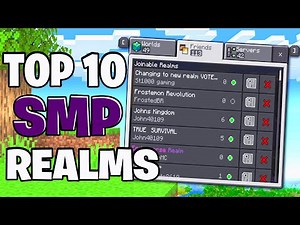 Top 10 REALMS SMP For Minecraft Bedrock 1.21! - REALM CODES
