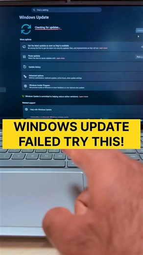 Windows Update Not Working? Try This 1-Minute Fix! #window11 #shorts #tech #windowsupdate