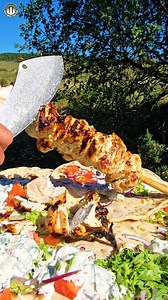 3.3K views · 2.2K reactions | Greek Chicken Gyros  #outdoorcooking #food #asmr #fire #nature #cooking #menwiththepot #gyros | Menwiththepot | Facebook