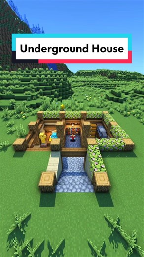 Underground House - Minecraft Build Tutorial