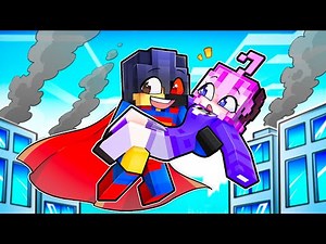 Playing Minecraft as a PROTECTIVE HERO!