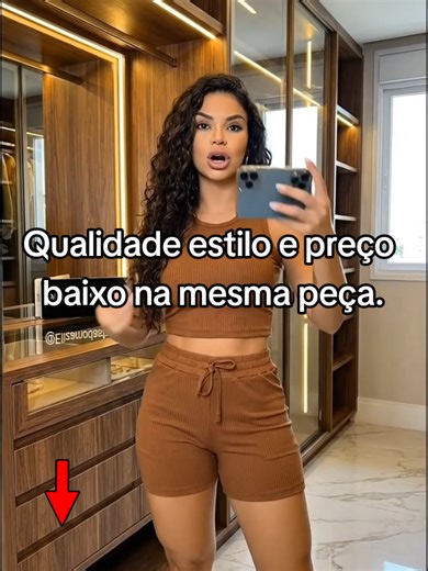 Amiga, você quer qualidade e estilo na mesma peça. E ainda tem preço baixo.CONJUNTO FEMININO CROPPED SH