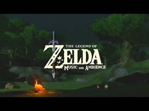 quiet place... Relaxing zelda music with Campfire Ambience to Study or Sleep