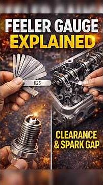 Feeler Gauge Explained | Valve Clearance & Spark Plug Gap Measurement | Engine Basics