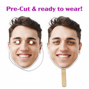 Personalized Photo Face Masks, Cutout Head on A Stick, Custom Personalised Funny Adult Party Games for Men Women Birthday Hen Party Stag Do - Etsy UK