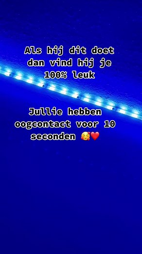 Blue LED Strip Light With Heartfelt Message