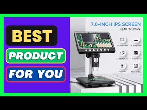 7Inch IPS Digital Coin Microscope 5MP 1200X Ultra-Precise Focusing