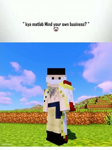 Mind your own business 🤡 #minecraft