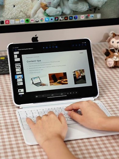 Die Blaue Edition: Verwandeln Sie Ihr iPad in einen stilvollen Laptop 🔹 Inateck KB04122